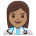 woman health worker, medium skin tone